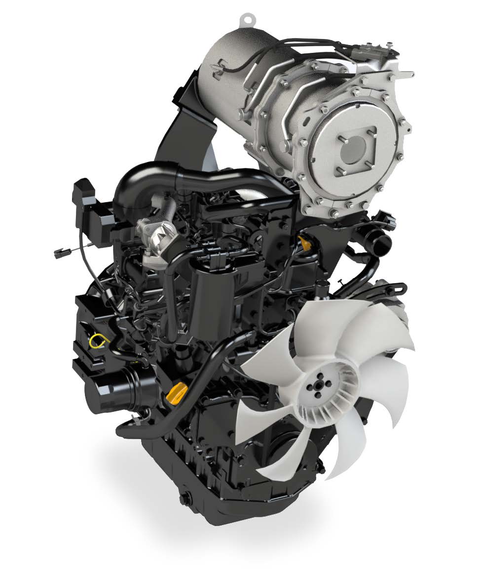 4TNV86CT-DWZ diesel engine rendering